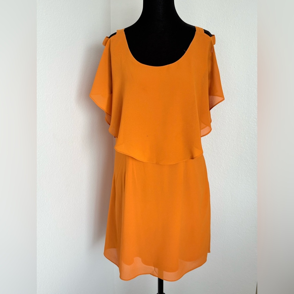 Elegant Orange Women's Dress
